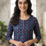 Women's Printed Open Kurti Top