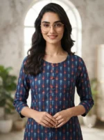 Women's Printed Open Kurti Top