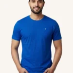 Men's Heley Plain Round Neck Tshirts - Blue