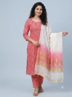 Women Trendy Kurti Set - Cotton