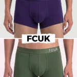 2 Pack FCUK Trunks For Men - GR.GARDEN & CR.JEWEL