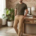 Men's Relax Fit Linen Trousers