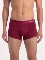 2 Pack FCUK Trunks For Men - TAN.RED & CR.JEWEL - Image 3