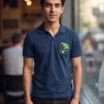 Men's Lacoste Embroidered Collar Neck Tshirt