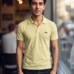 Men's Lacoste Solid Collar Neck Tshirt