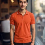 Men's Arrow Sport Solid Red Polo Tshirt