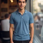 Men's WES Solid Collar Neck Tshirt