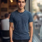 Men's Striped Round Neck Tshirts