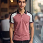 Men's Primark Tri Colour Collar Neck Tshirt