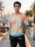 Men's Drop Shoulder Backprint Tshirts