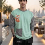Men's Drop Shoulder Backprint Tshirts