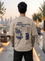 Men's Drop Shoulder Backprint Tshirts - Image 2