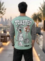 Men's Drop Shoulder Backprint Tshirts - Image 2