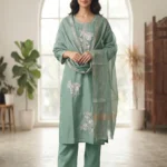 Women's Trendy Premium Roman Silk Kurti Set