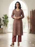 Women's Trendy Premium Fashion Kurti Set - Image 2