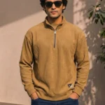 Men's Woollen Zipper Tees
