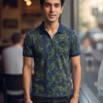 Men's Indigo Nation Printed Collar Neck Tshirts